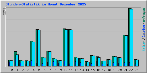 Stunden-Statistik im Monat Dezember 2025